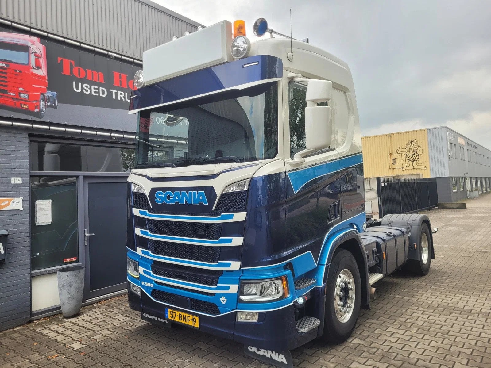 Scania R580 N323 (bj 2019), Auto's, Automaat, Euro 6, Scania, Blauw