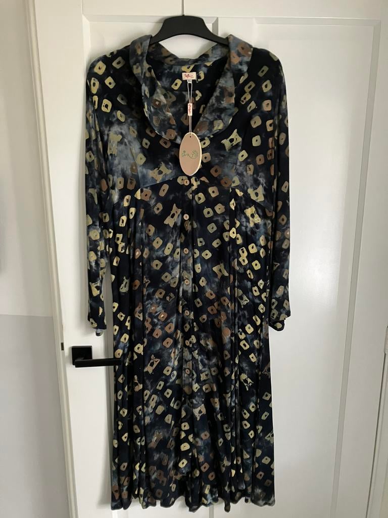 Jurk, Heart, maat xl, Blauw, Maat 46/48 (XL) of groter, Ophalen of Verzenden, Zo goed als nieuw