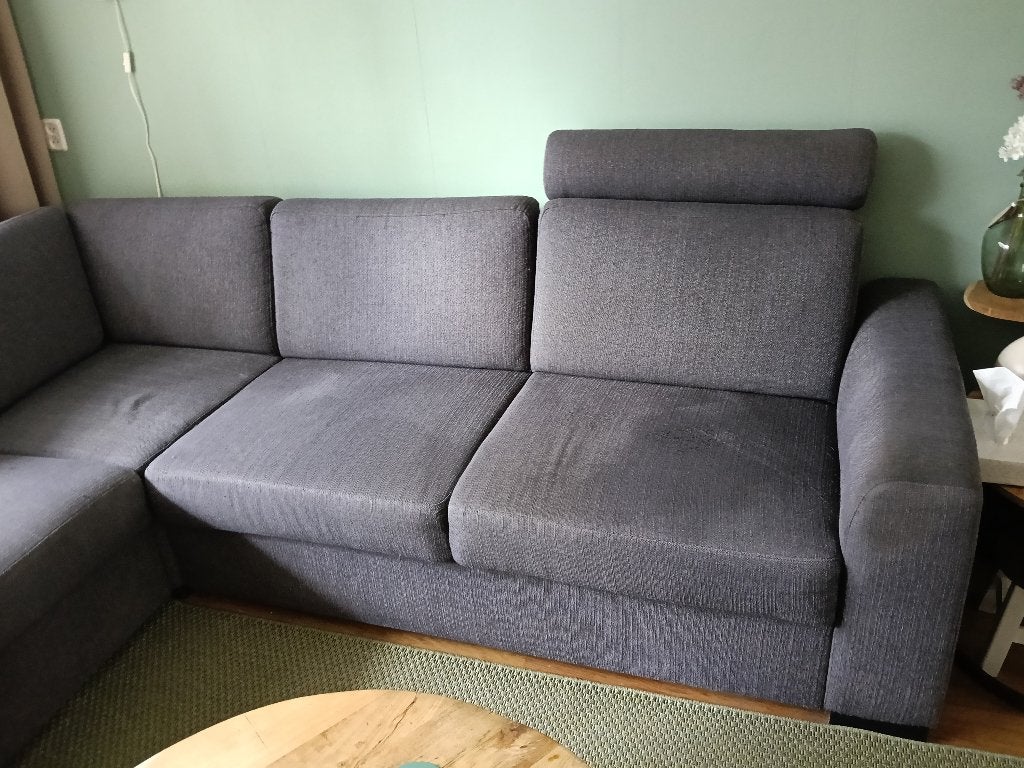 Hoekbank, Ophalen, 250 tot 300 cm, Gebruikt, 75 tot 100 cm