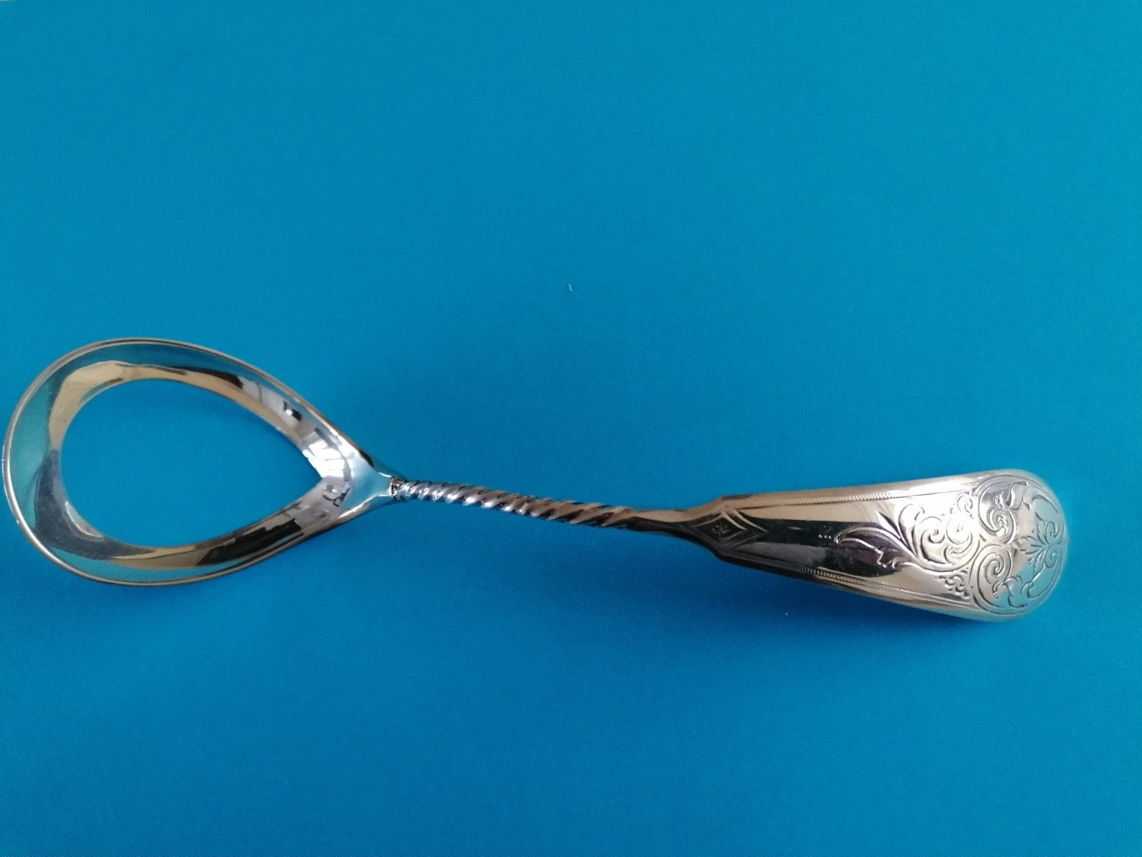 Antiek zilveren eierlepel, Ophalen of Verzenden, Zilver