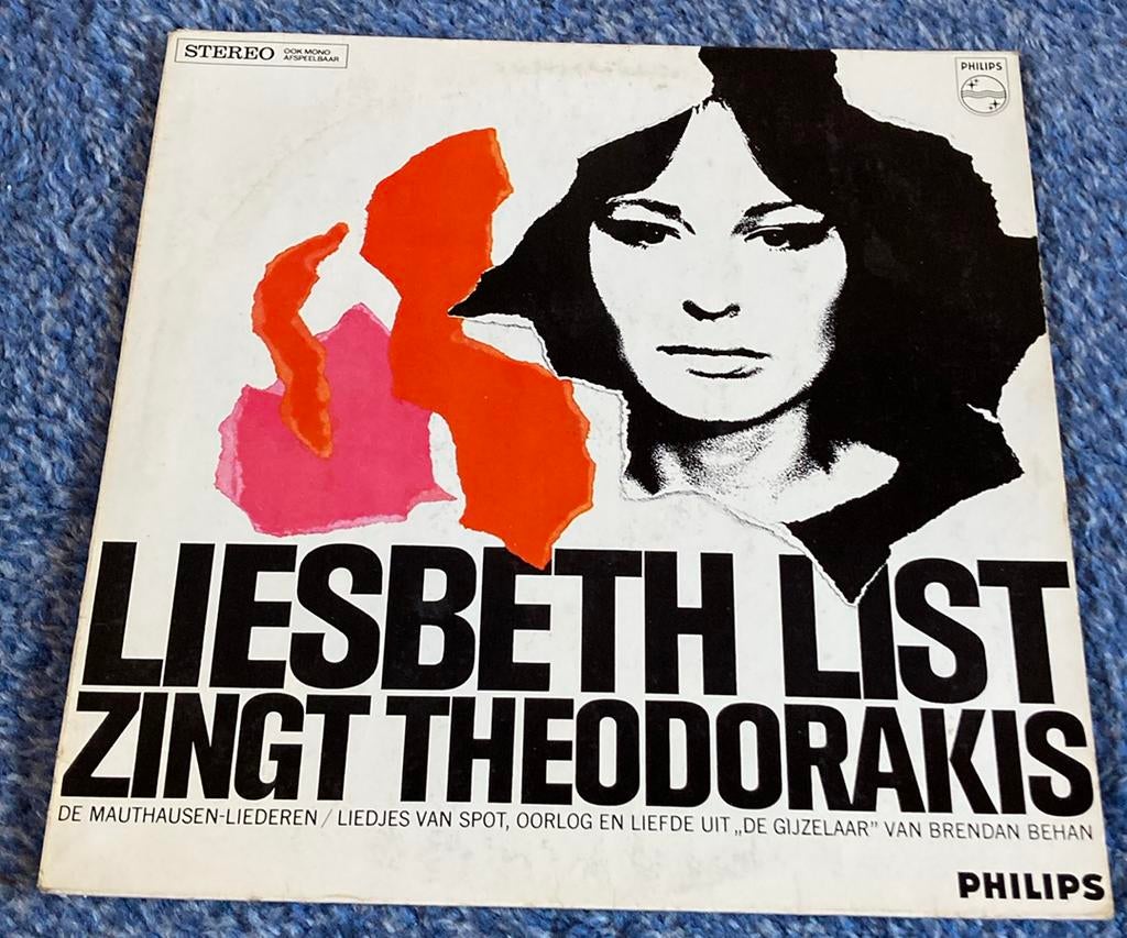 Liesbeth List lp vynil langspeelplaat, zingt theodorakis, Ophalen of Verzenden, 12 inch, Levenslied of Smartlap