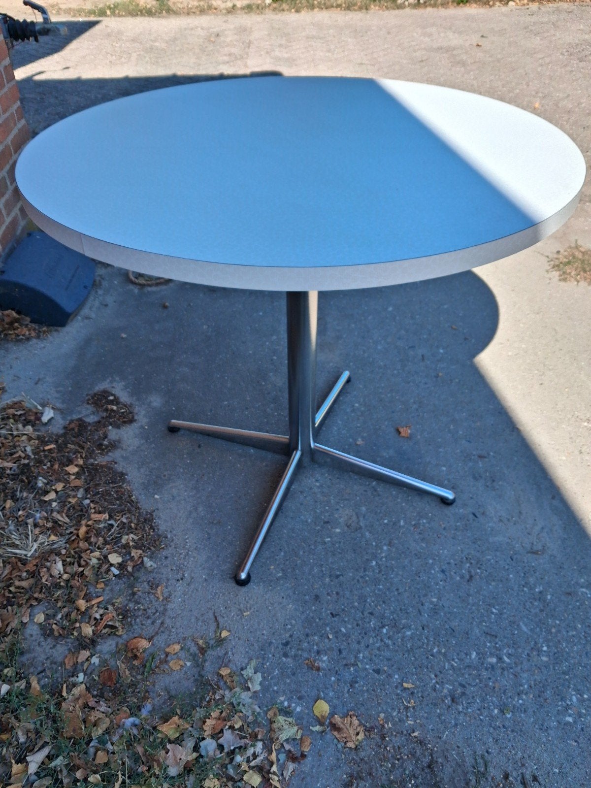 Te koop: leuke ronde tafel., Ophalen, Rond, 50 tot 100 cm, 50 tot 100 cm