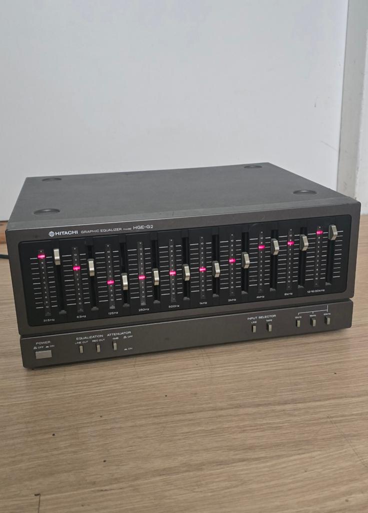 Hitachi HGE-G2 Grafische Equalizer - Vintage Audio, Overige merken, Gebruikt, Ophalen of Verzenden, Minder dan 60 watt
