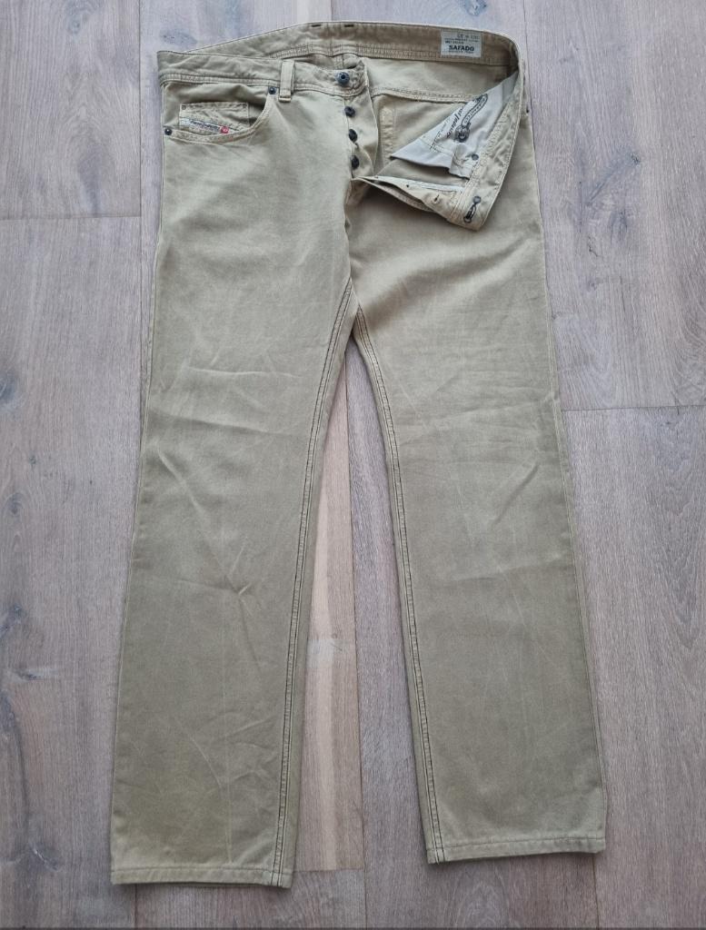 zgan beige Diesel Safado herenjeans mt 33, Ophalen of Verzenden, Zo goed als nieuw, W33 - W34 (confectie 48/50), Overige kleuren