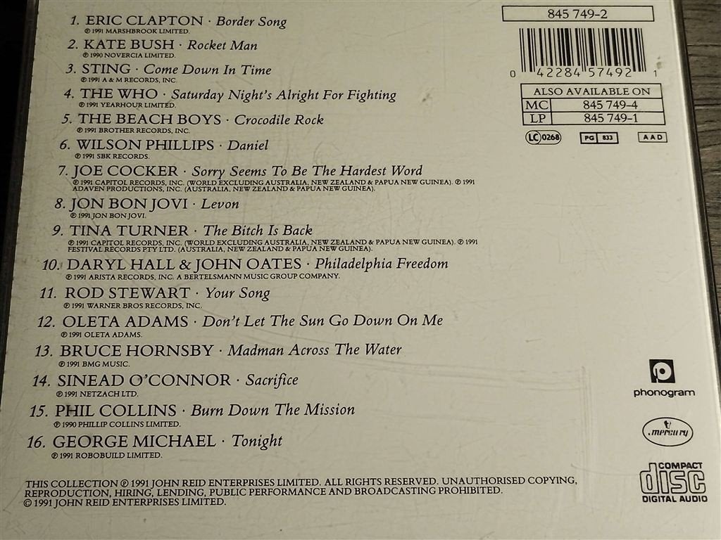 Two Rooms - The Songs Of Elton John & Bernie Taupin, Ophalen of Verzenden, Zo goed als nieuw, Pop