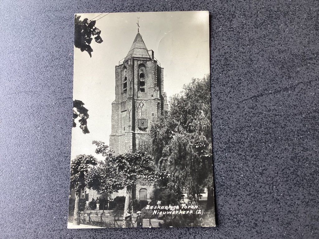 Fotokaart.  Nieuwerkerk., Verzamelen, Ansichtkaarten | Nederland, Verzenden, 1920 tot 1940, Gelopen, Zeeland