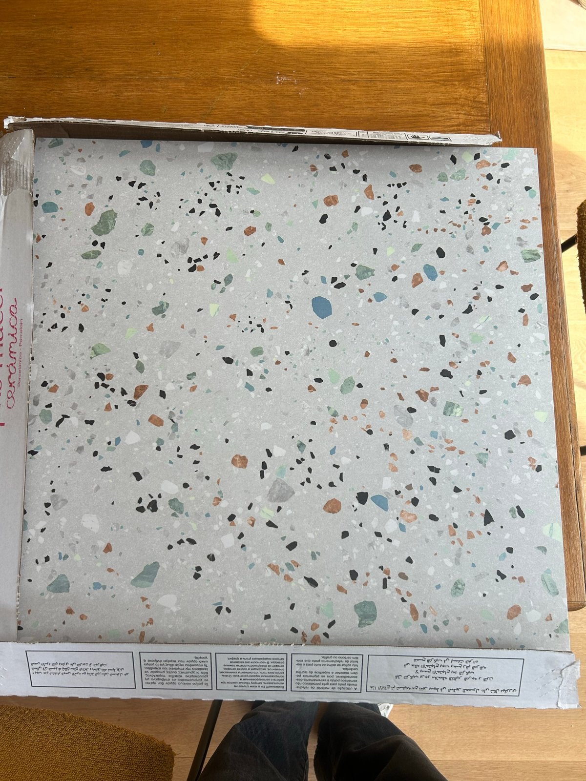 Prissmacer 60x60 cm Vloertegels - Terrazzo Look, Ophalen, 60 cm of meer, Keramiek, Nieuw