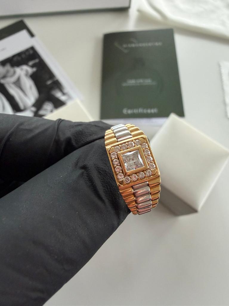 Gouden Ring - Heren - 18 karaat - Rolex - Maat 60 - ZILAN, Sieraden, Tassen en Uiterlijk, Ringen, 19 tot 20, Heer, Zo goed als nieuw