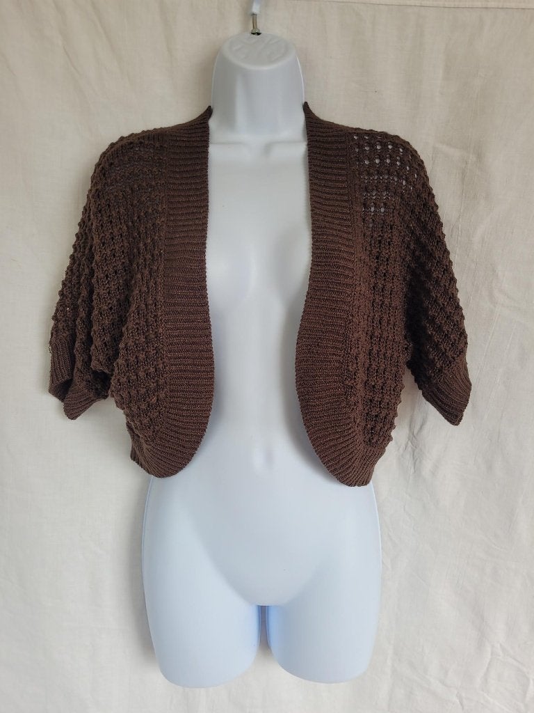 Leuk bruin gehaakt vest mt M merk H&M, Kleding | Dames, Truien en Vesten, Maat 38/40 (M), Bruin, ., Ophalen of Verzenden