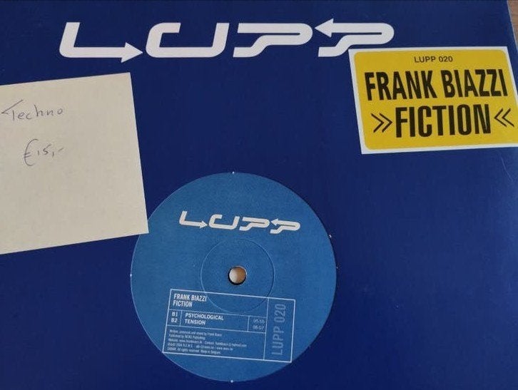 Frank Biazzi - Fiction (LUPP 020) Techno 12" Vinyl, Cd's en Dvd's, Vinyl | Dance en House, LP, Gebruikt, Ophalen of Verzenden