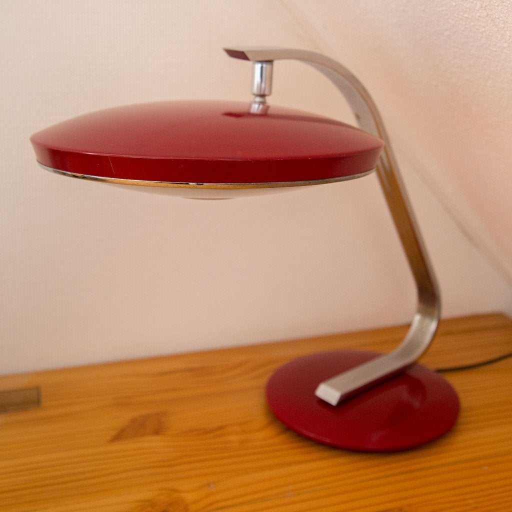 Fase design bureaulamp vintage, Ophalen, Gebruikt, Vintage, Minder dan 50 cm