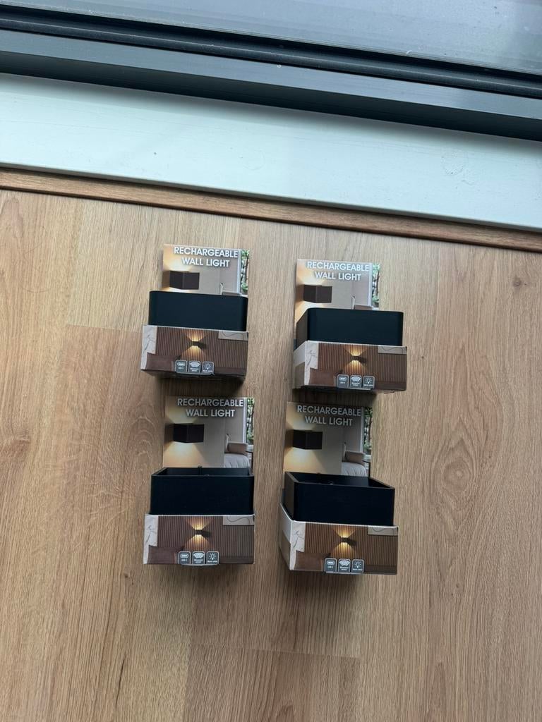 4x wandlampen (action), Huis en Inrichting, Ophalen, Nieuw