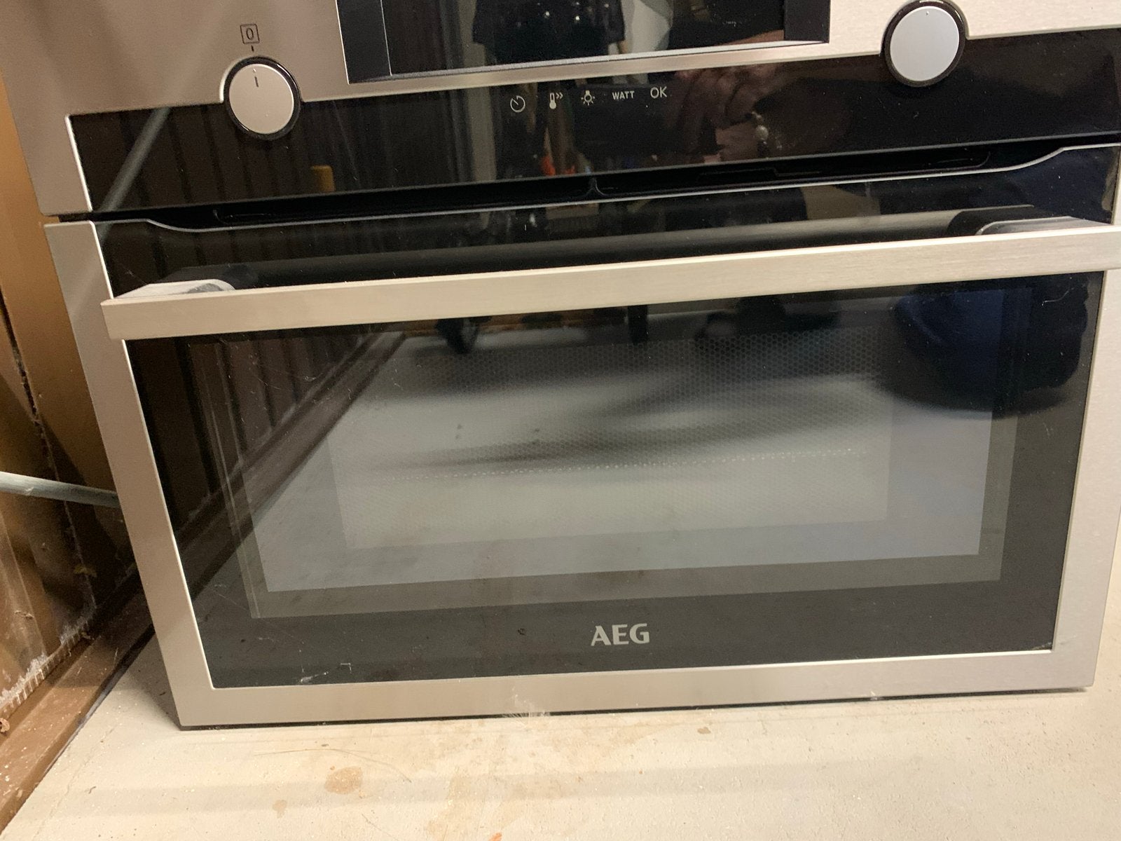 AEG Combi Magnetron Inbouw CME565060M - Nieuwstaat 2024, Ophalen, AEG, Inbouw, Magnetronfunctie