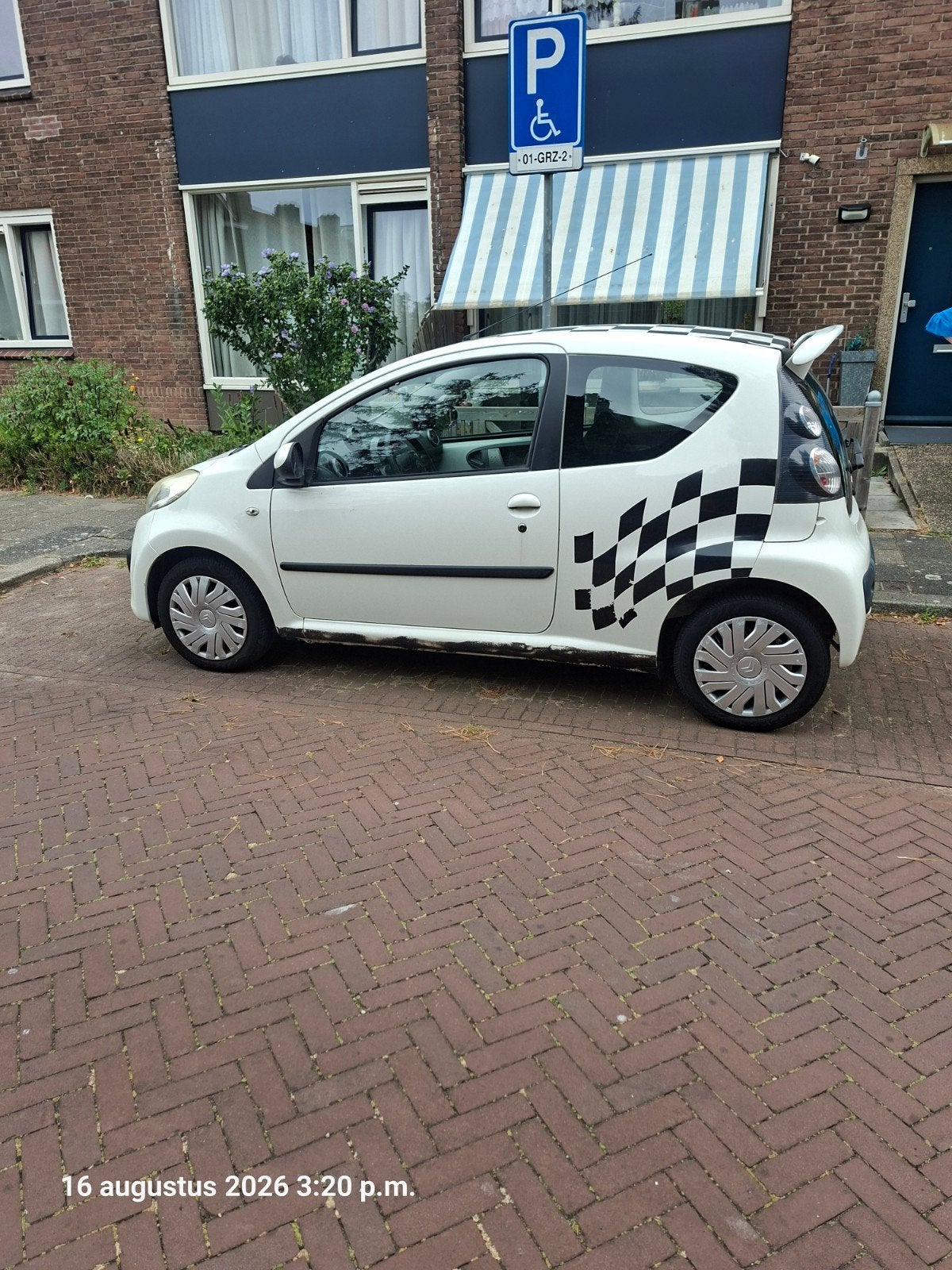 Citroën C1 1.0 3-DRS 2008 Wit, Auto's, Voorwielaandrijving, 4 stoelen, C1, Origineel Nederlands