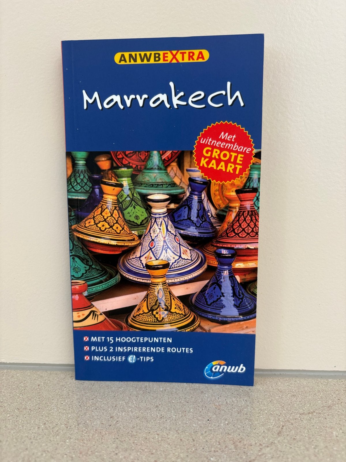 ANWB Extra Reisgids Marrakech met Grote Kaart - Ongebruikt, Boeken, Reisgidsen, Afrika, Nieuw, Ophalen of Verzenden, Reisgids of -boek