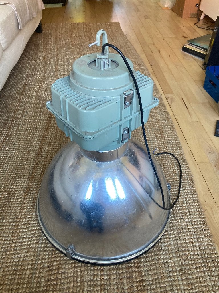 Mooie industriele hanglampen, Ophalen, Gebruikt, E27 (groot), Metaal