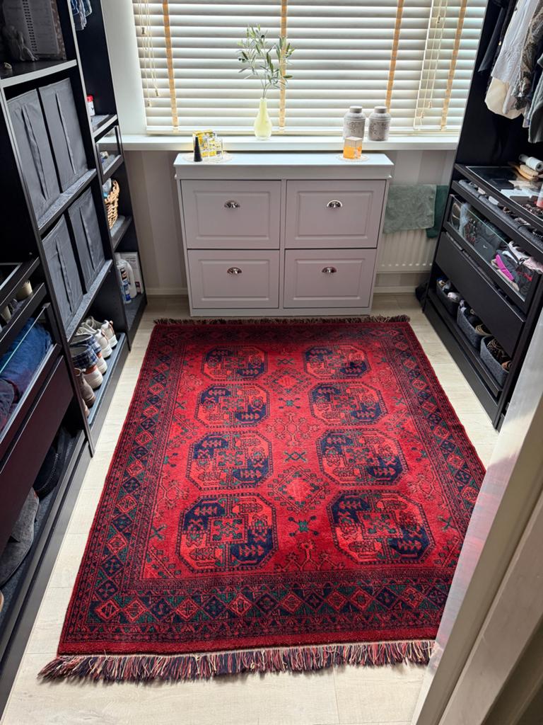 Wollen karpet 140x185 - Mooie kwaliteit, Gebruikt, 100 tot 150 cm, Ophalen of Verzenden, 150 tot 200 cm