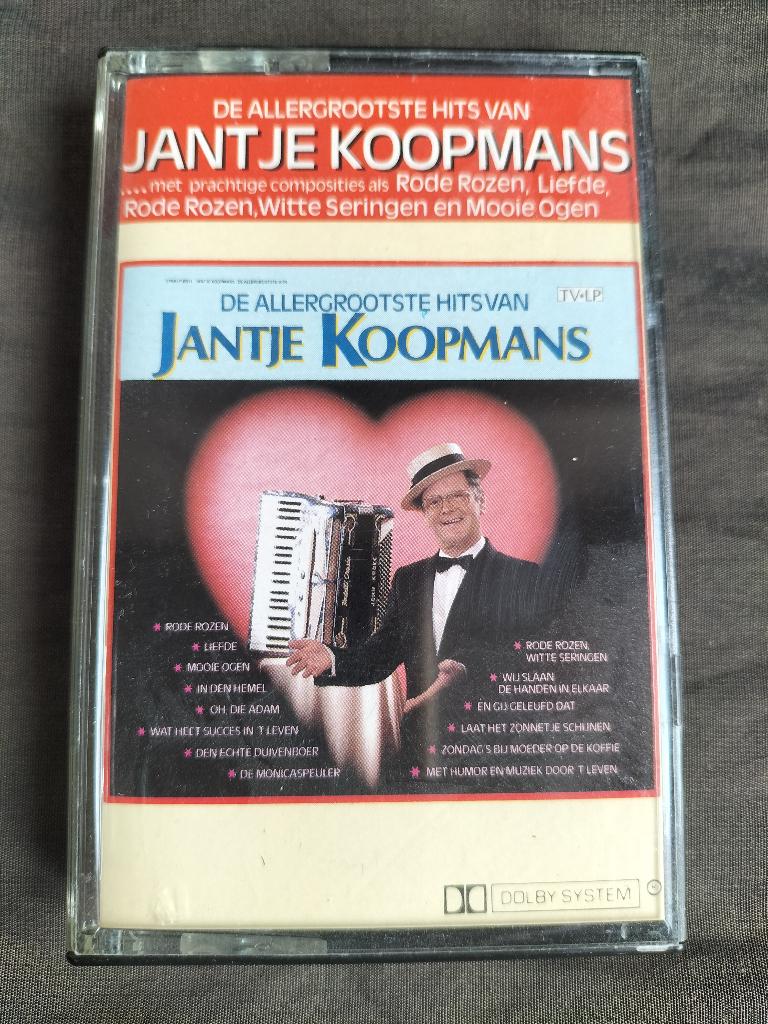 De allergrootste hits van Jantje Koopmans, 1 bandje, Ophalen of Verzenden, Zo goed als nieuw, Origineel