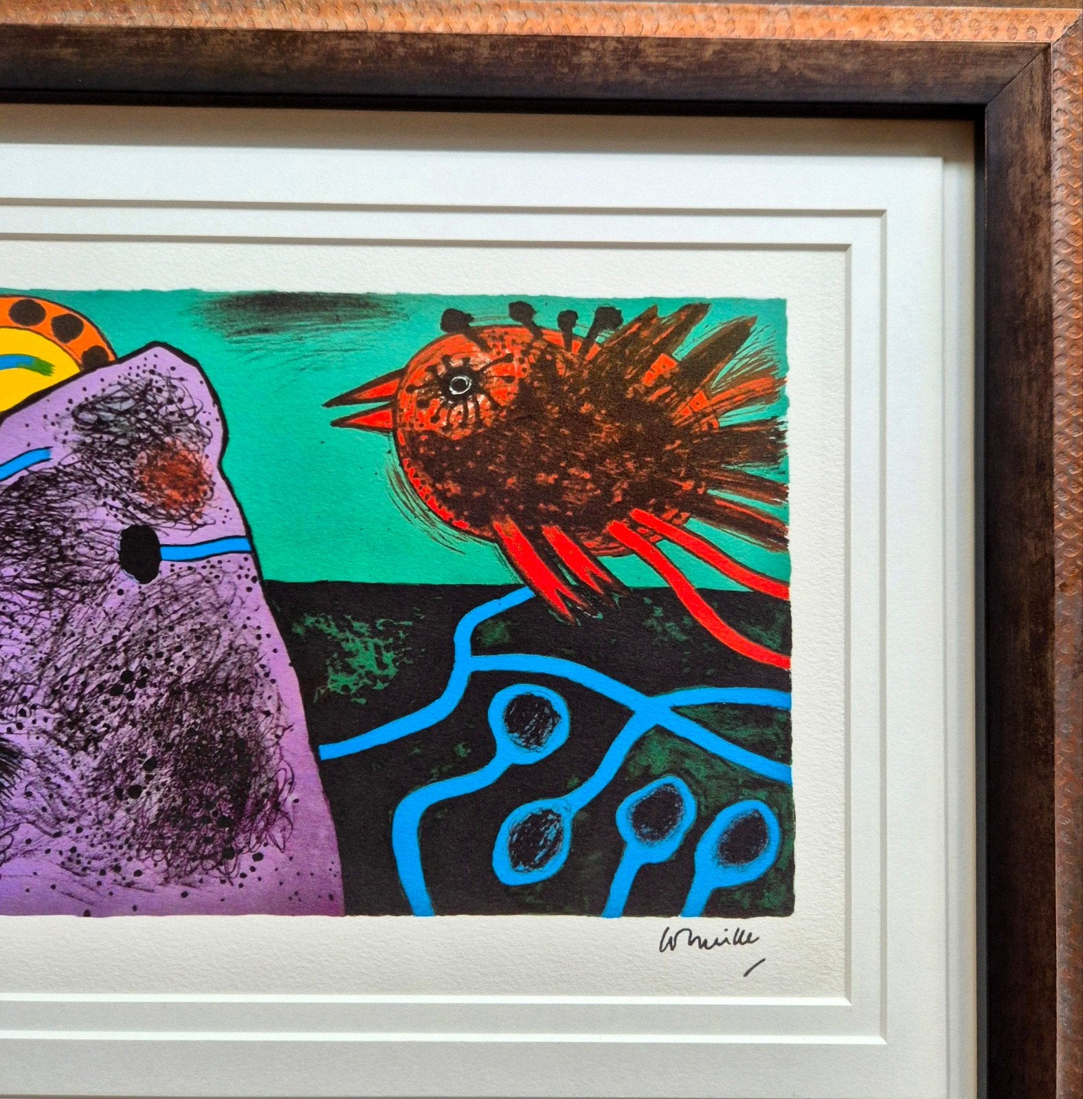 Corneille - Aurora Montagne (1991) - Certified Edition, Antiek en Kunst, 1950 - 1999, Ophalen of Verzenden, Flora en Fauna, Lithografie