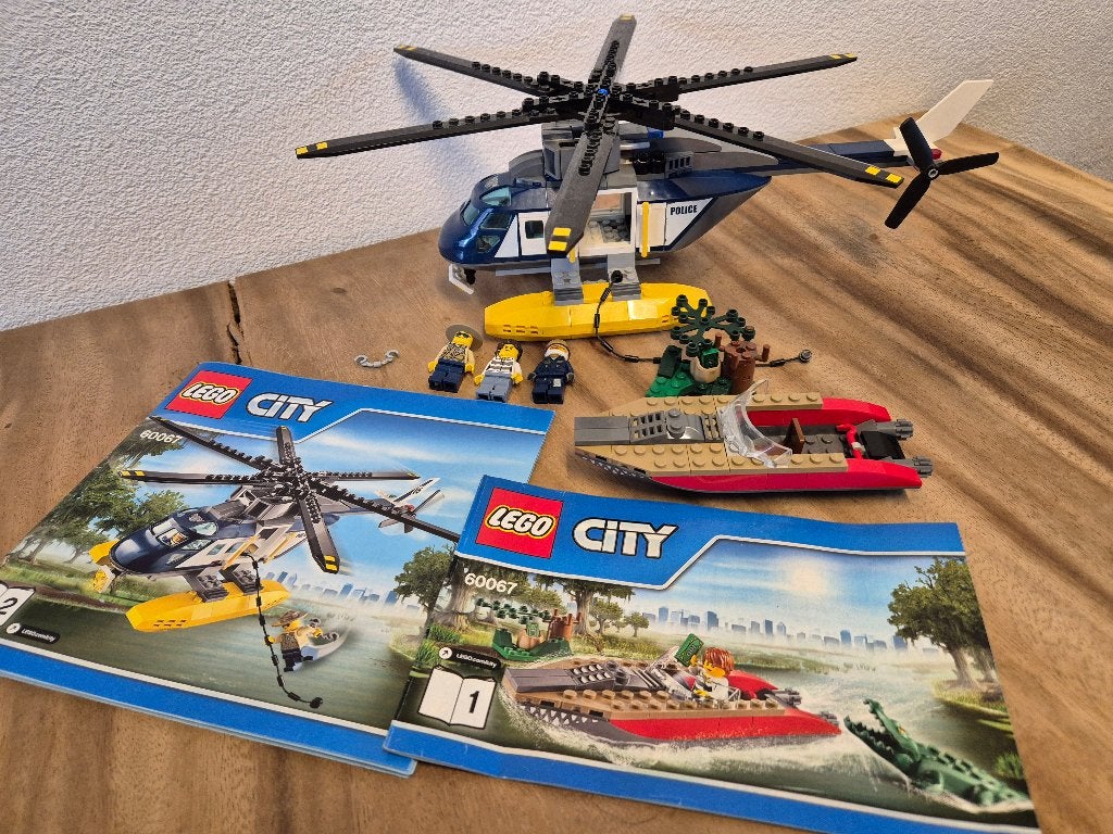 Lego City 60067 Helikopter achtervolging, Lego, Lego, Gebruikt, Ophalen of Verzenden