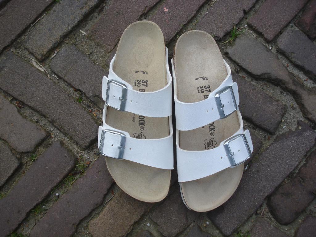 ARIZONA BIRKENSTOCK WIT NIEUW 37 GRATIS VERZENDING PER POST, Slippers, Verzenden, Wit, Nieuw