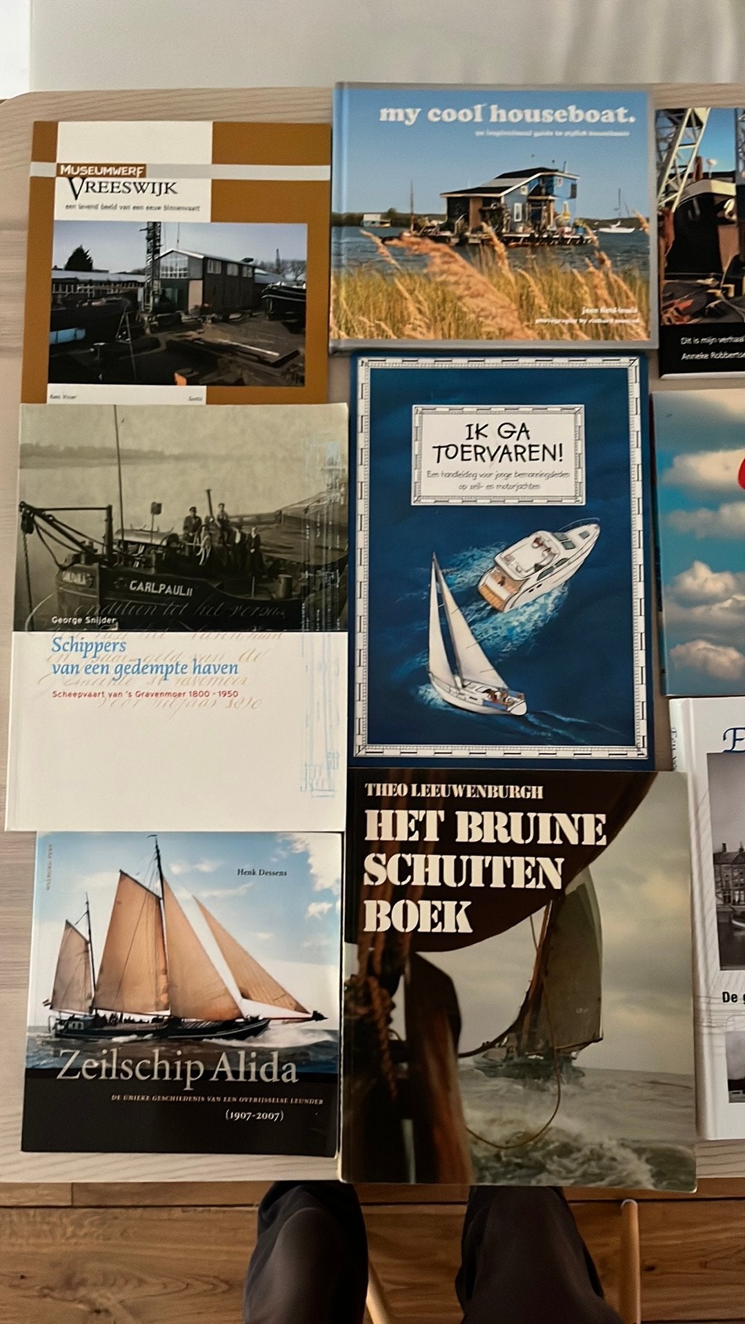 Collectie Boeken over Scheepvaart en Woonboten, Ophalen of Verzenden, Gelezen, Nederland