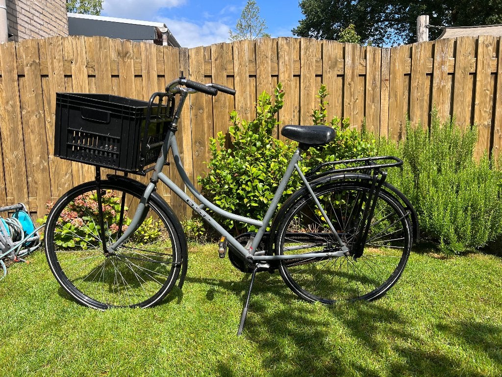 Omafiets met krat, Ophalen, Terugtraprem, Gebruikt, Versnellingen