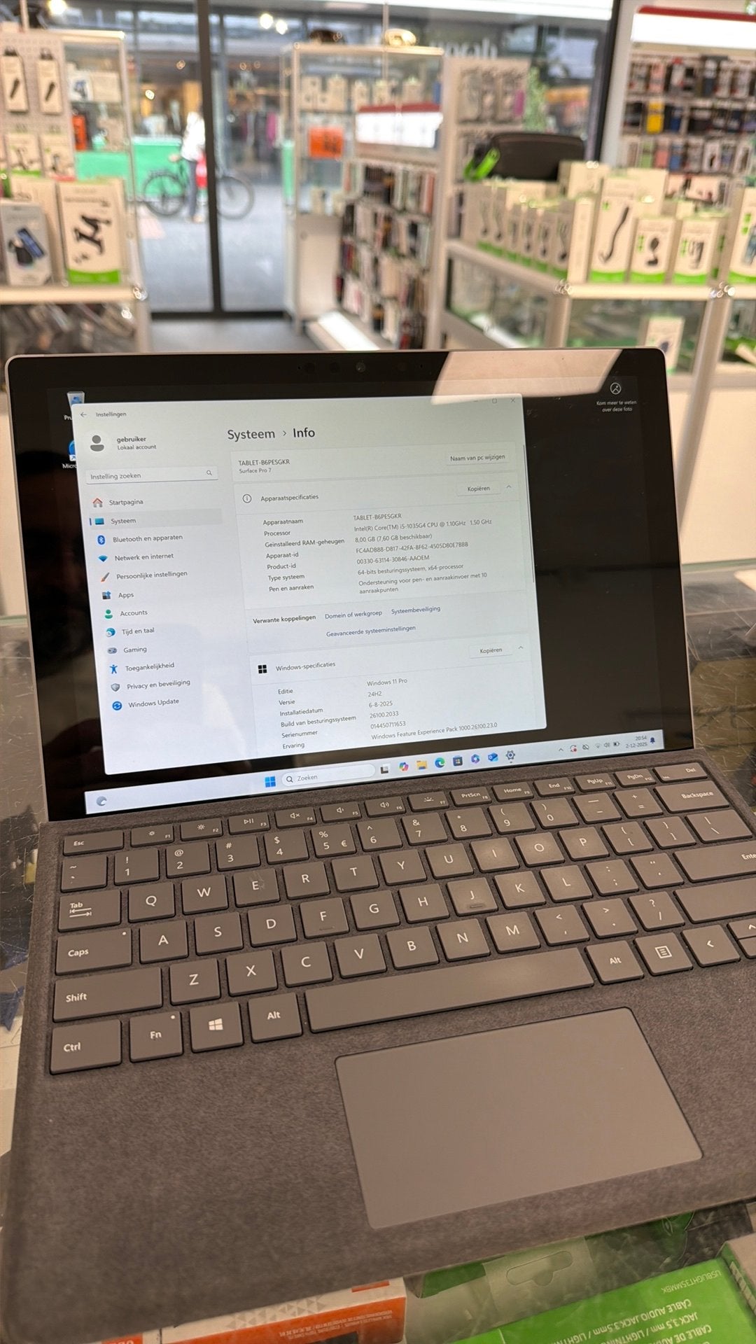 Microsoft Surface Pro 7 i5 8gb/256gb, Ophalen, Zo goed als nieuw, 13 inch of meer