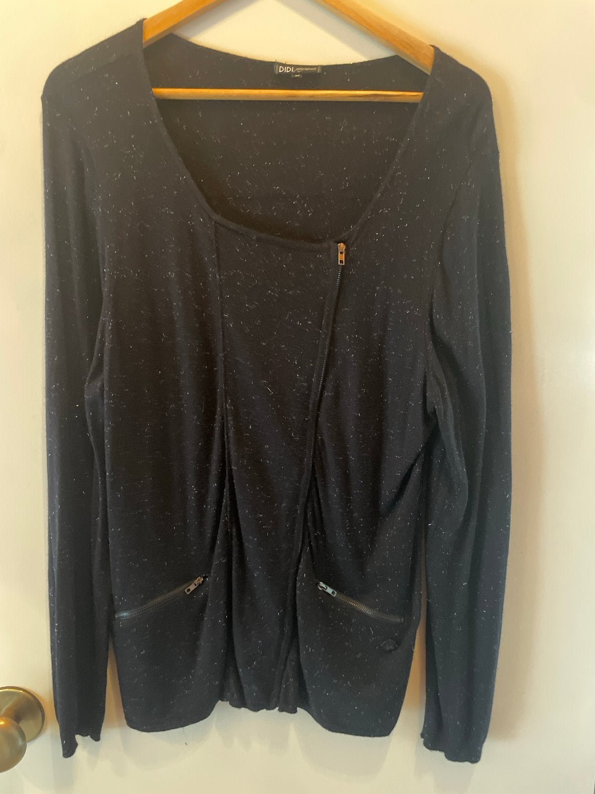 DIDI Zwart Vest met Glitterdraad - Nieuw & Ongedragen, Ophalen of Verzenden, Nieuw, Maat 46/48 (XL) of groter, Zwart