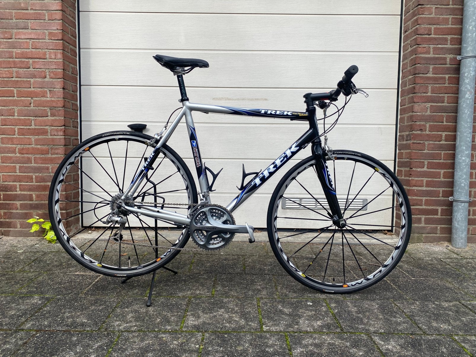 Trek 2300 USPS - Shimano Ultegra - Mavic Ksyrium SL, Fietsen en Brommers, 28 inch, Velgrem, Zo goed als nieuw, 57 tot 61 cm