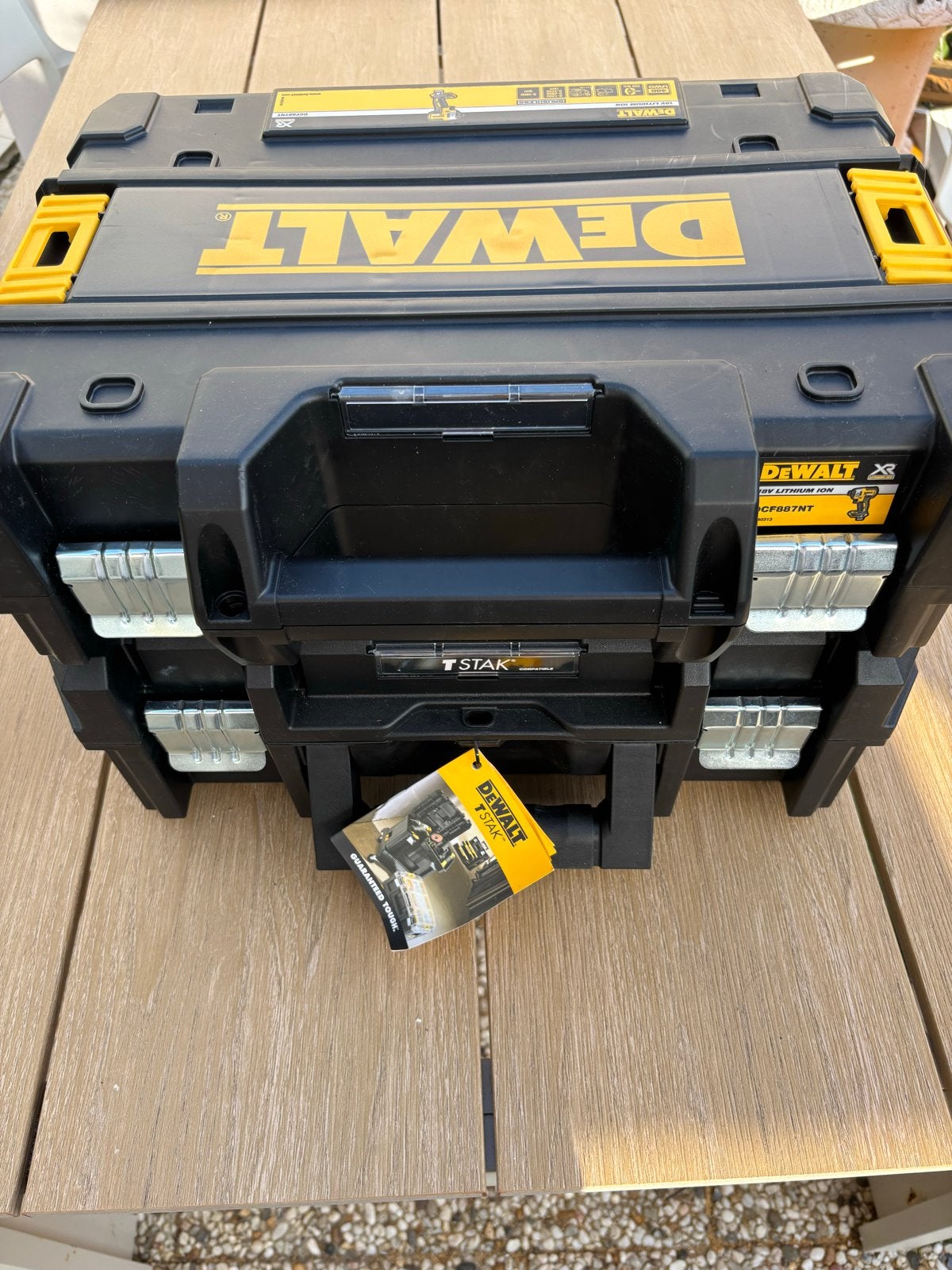 2x DeWalt T-stak koffer, Ophalen, Nieuw