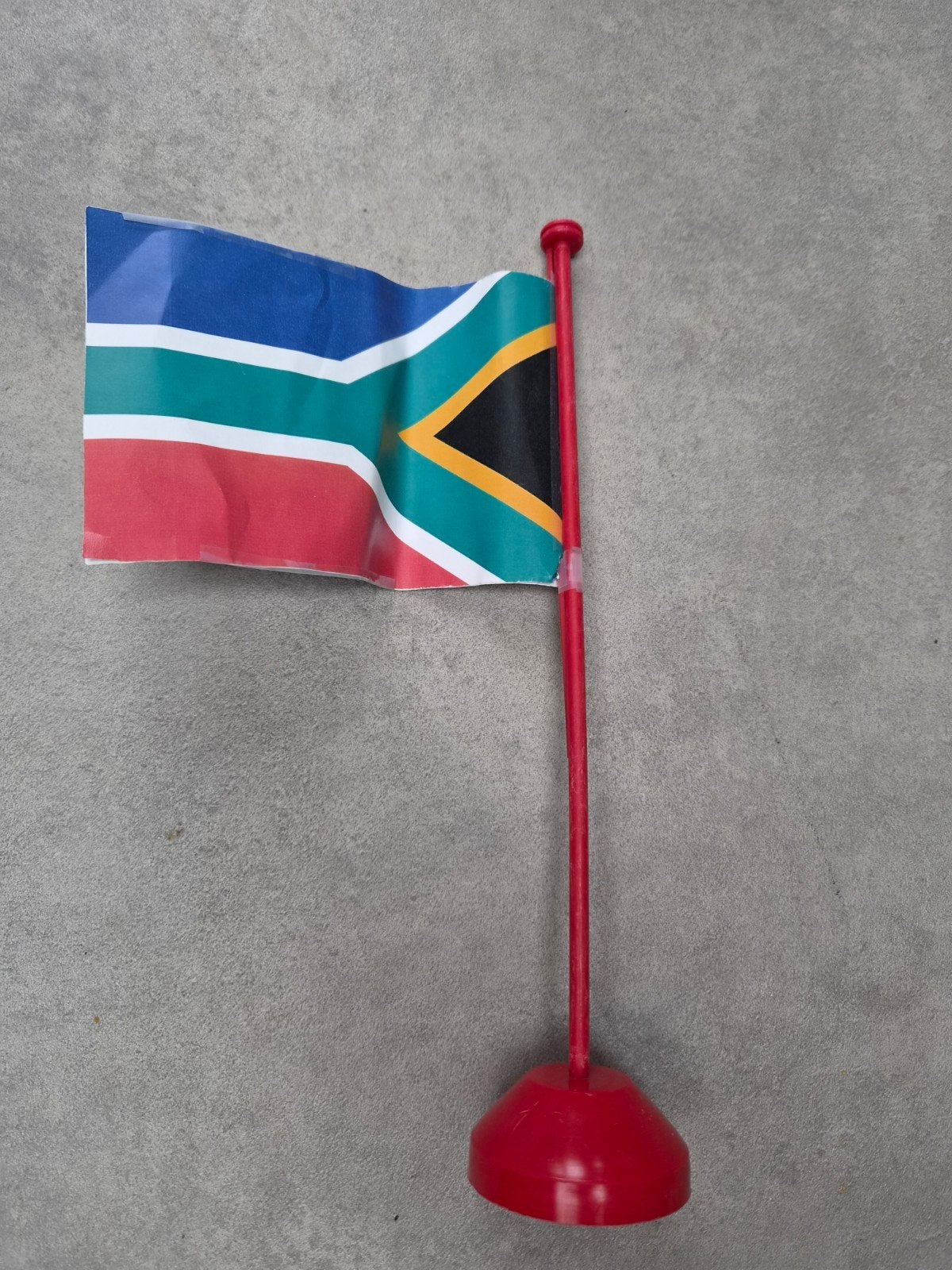 Conferentie tafel vlag Zuid Afrika hoogte 31cm, Verzenden