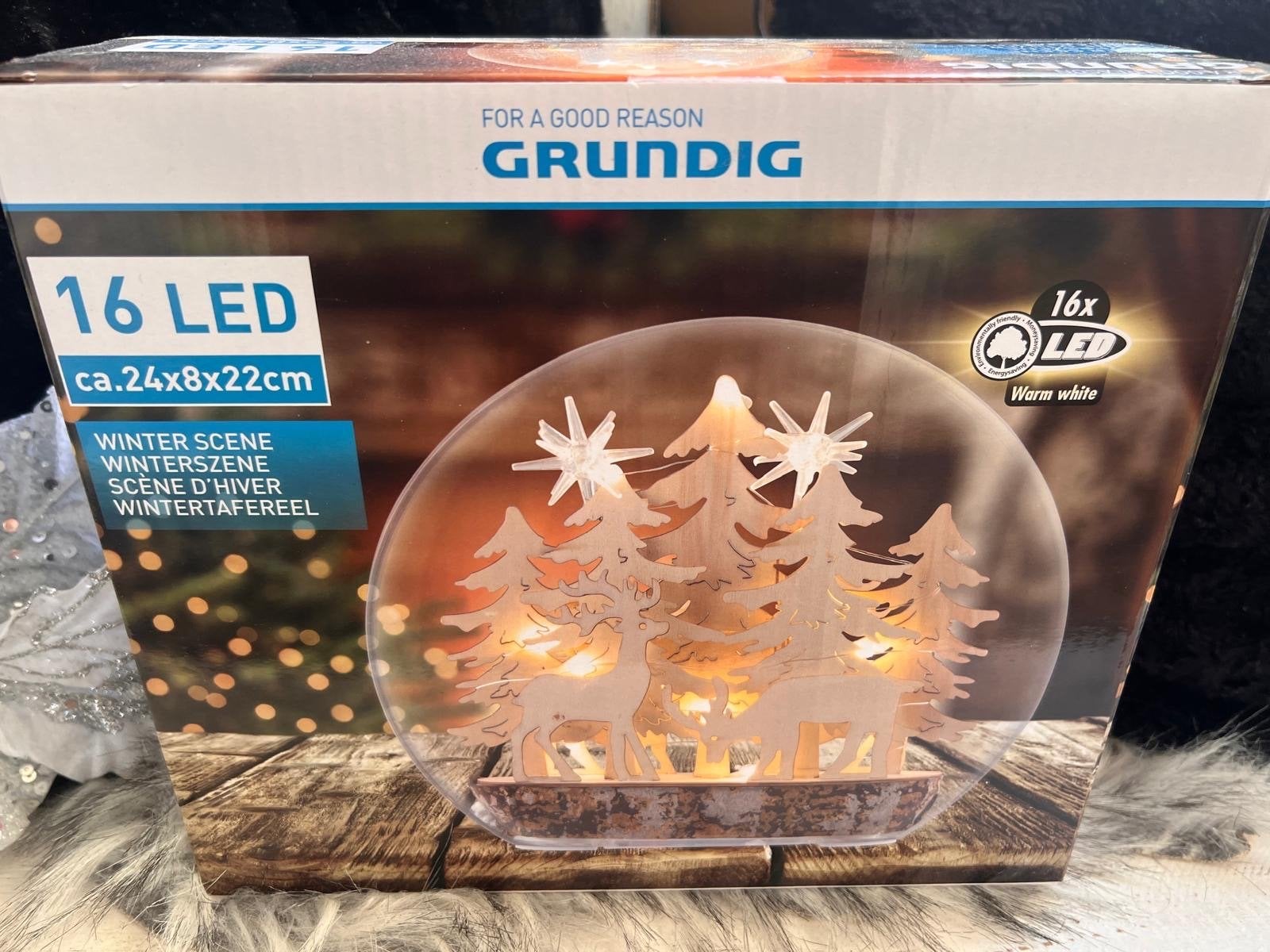 Grundig houten wintertafereeltje in glazen stolp, Ophalen of Verzenden, Nieuw