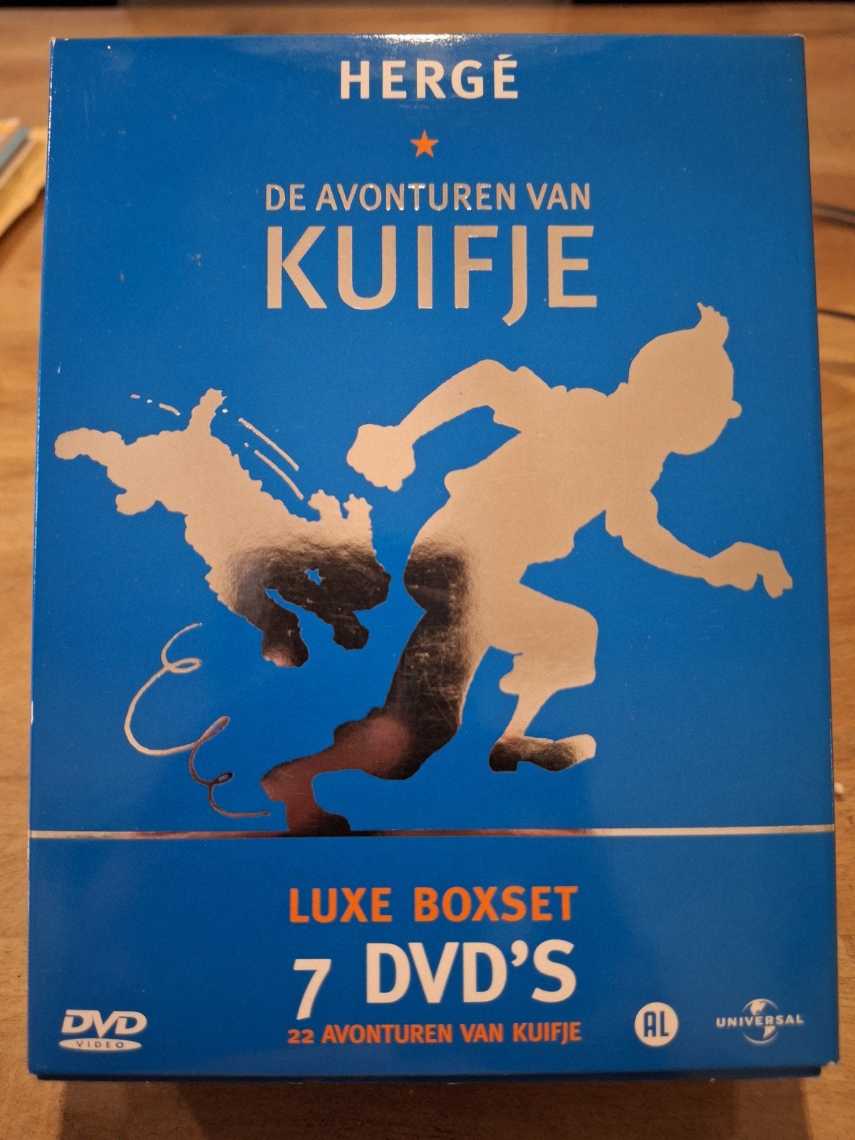 7 dvd box Kuifje, Alle leeftijden, Ophalen of Verzenden, Zo goed als nieuw, Europees