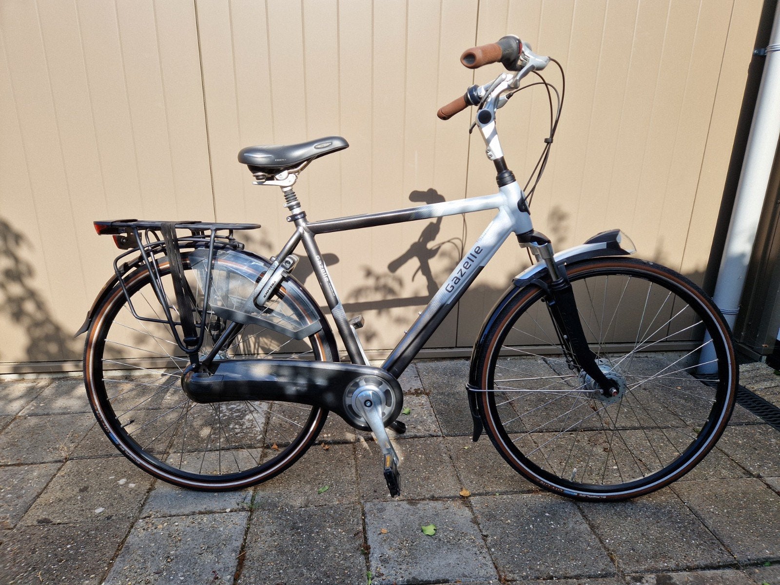 Gazelle Orange C8 herenfiets, Fietsen en Brommers, Fietsen | Heren | Herenfietsen, Ophalen, Versnellingen, Zo goed als nieuw, Gazelle