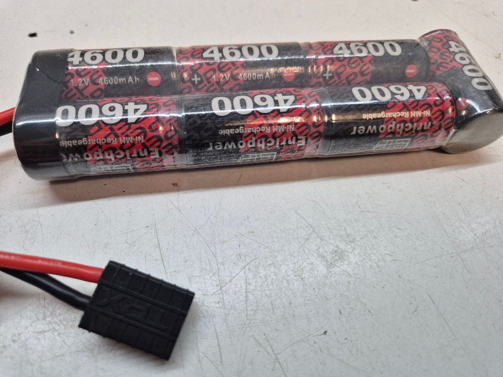 NiMh 8.4v 4600Mah accu voor Traxxas, Elektro, Gebruikt, Ophalen of Verzenden, Schaal 1:10