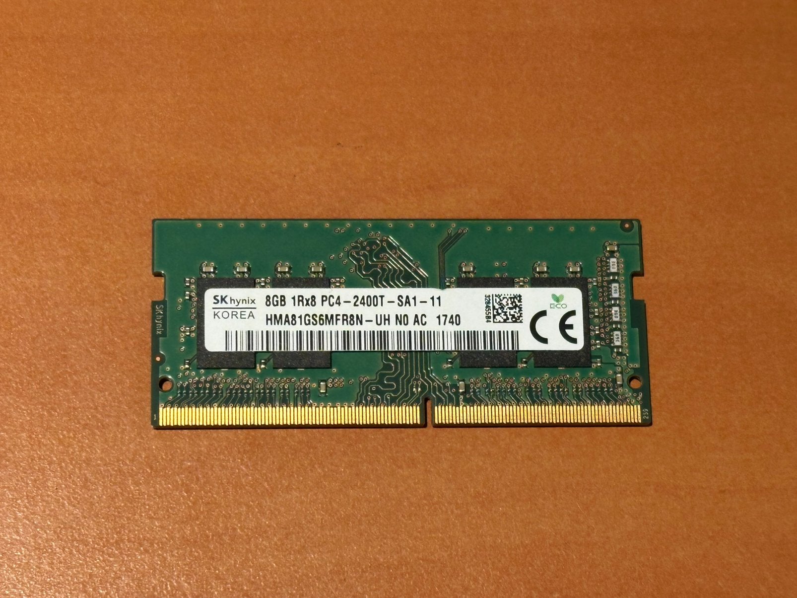 SK hynix 8GB 1Rx8 PC4-2400T-SA1-11 DDR4 SO-DIMM Laptop, Computers en Software, RAM geheugen, DDR4, 8 GB, Ophalen of Verzenden