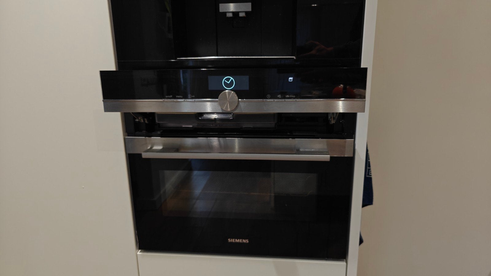 Siemens CS636GBS1 Inbouw Stoomoven - Zwart/RVS, Ophalen, 45 tot 50 cm, Gebruikt, Siemens