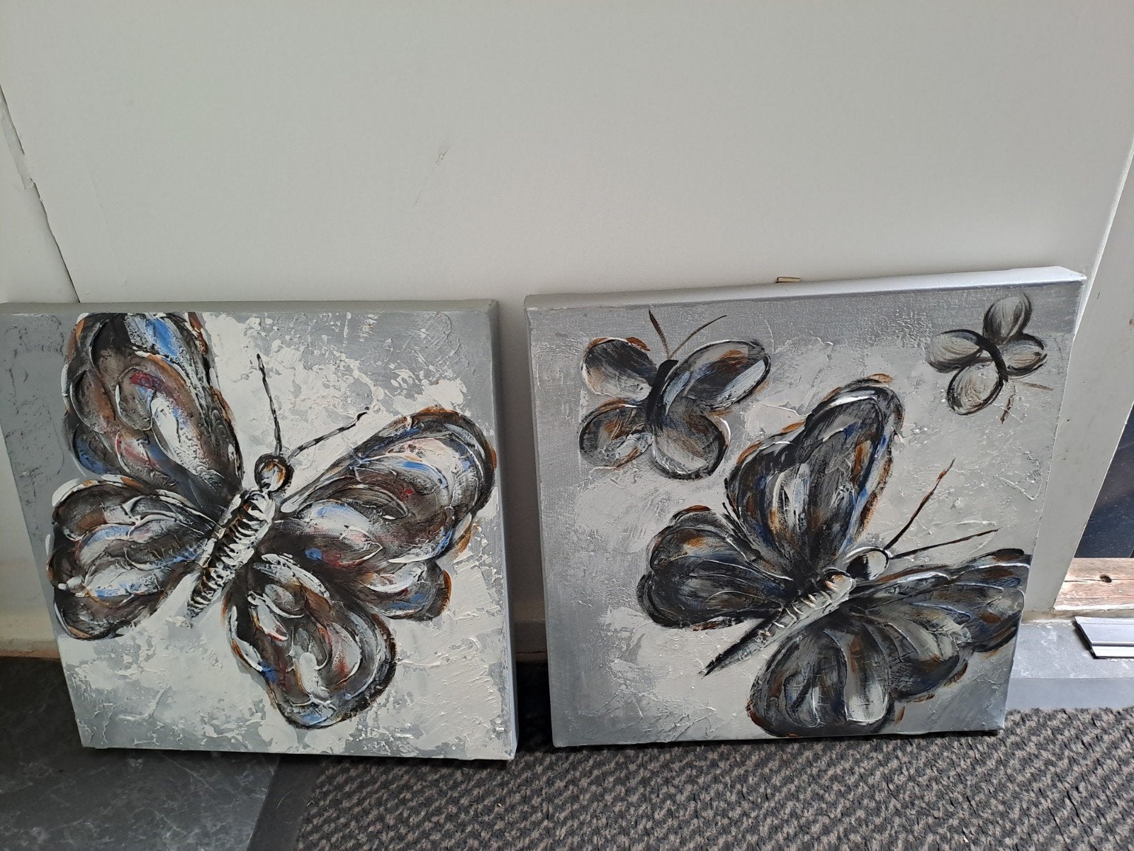 Vlinder schilderijen, Ophalen, Minder dan 50 cm, Schilderij