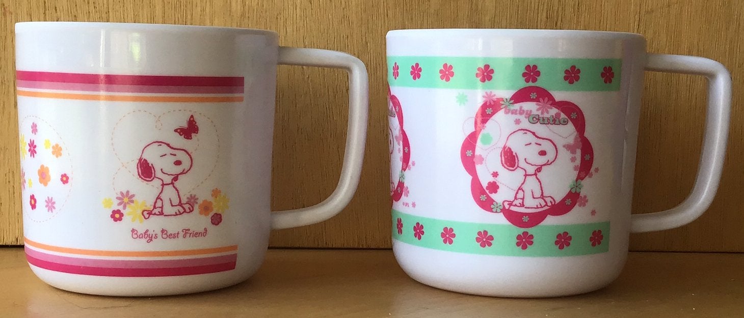 Beker Snoopy - Baby’s Best Friend & Baby Cutie - NIEUW, Ophalen of Verzenden, Snoopy, Nieuw, Gebruiksvoorwerp
