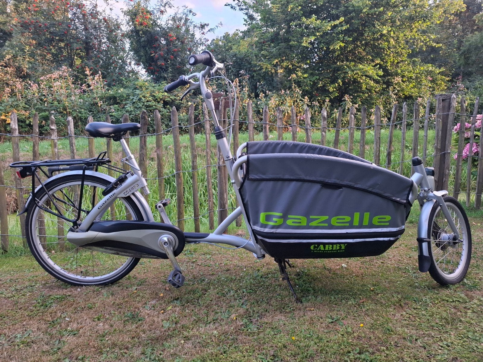 Gazelle Cabby Bakfiets, Ophalen, Gebruikt, 2 kinderen, Schijfrem