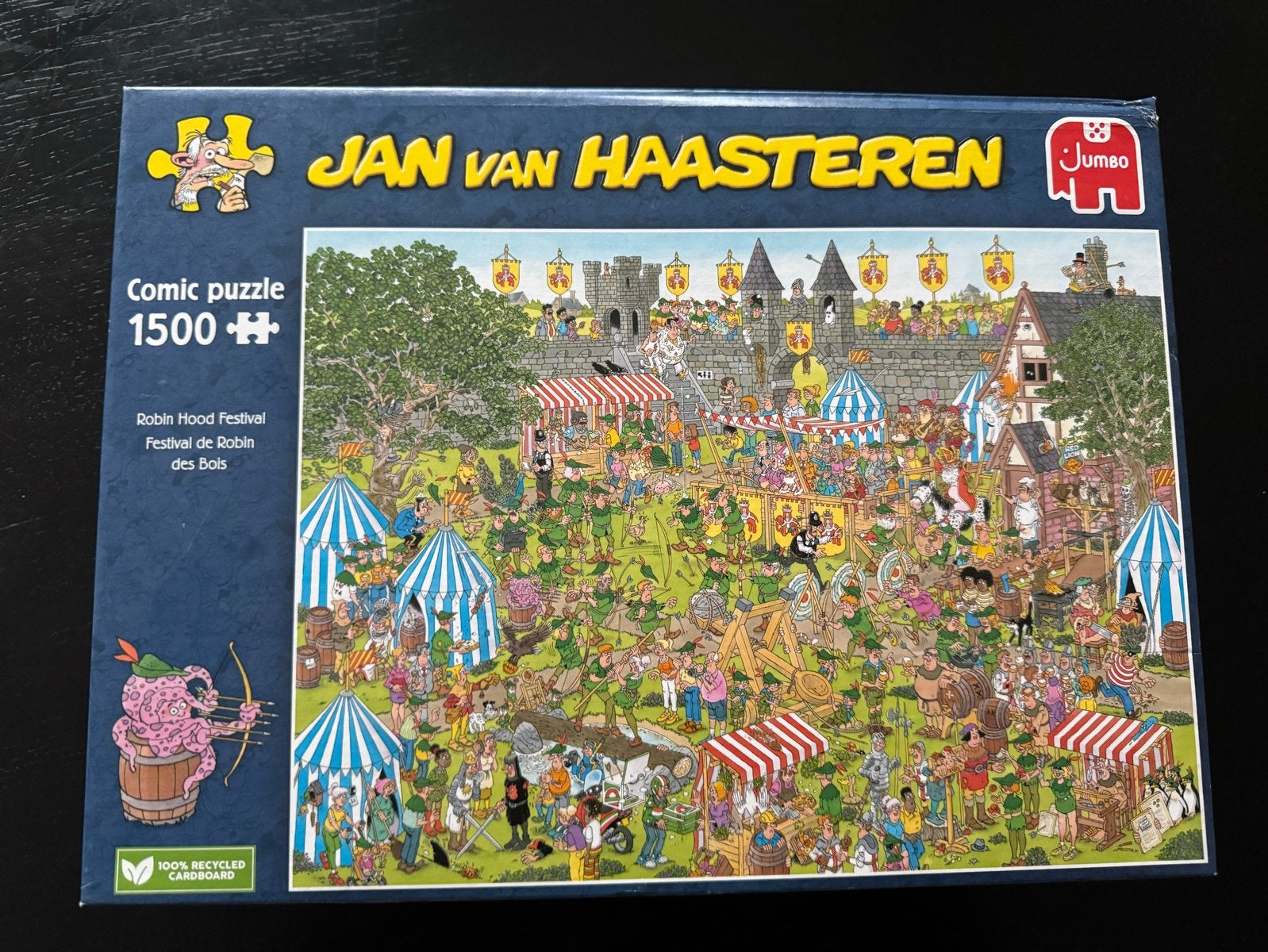 Jan van Haasteren - Robin Hood Festival 1500 stukjes, Ophalen of Verzenden, Meer dan 1500 stukjes, Zo goed als nieuw, Legpuzzel