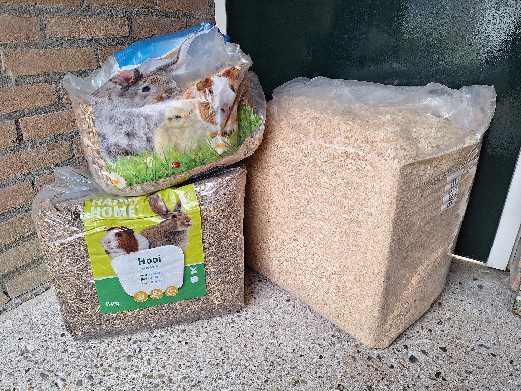 Pakken houtvezel, stro en hooi voor knaagdieren, Ophalen, Zo goed als nieuw, Overige typen
