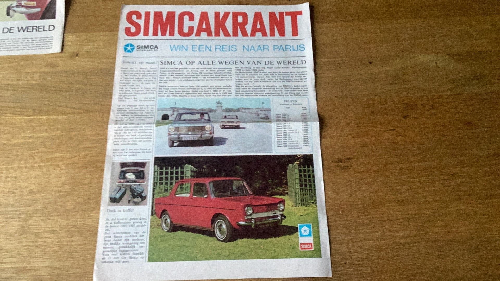 Simcakrant - 1967 Automobiel Nieuwsblad, Ophalen of Verzenden, Gelezen, Overige merken