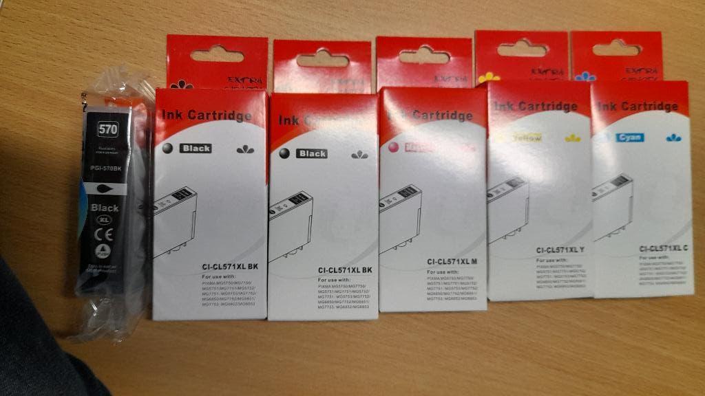 Inktcartridges XL 570 en 571, Ophalen, Nieuw, Cartridge, Canon