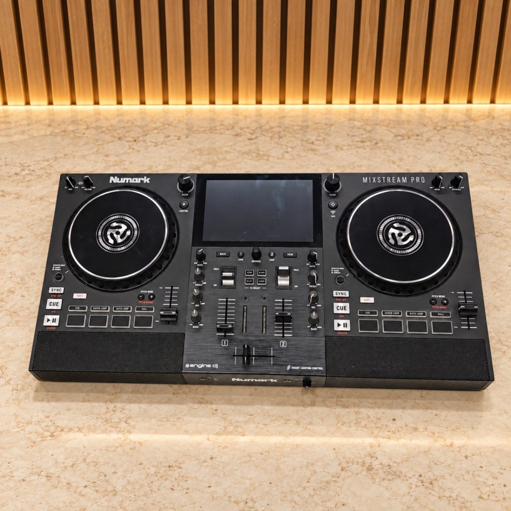 Numark Mixstream Pro DJ-controller - In Nette Staat, Numark, Zo goed als nieuw, Support@numark.com, Numark Industries
200 Scenic View Drive
Cumberland, RI 02864-1813
USA