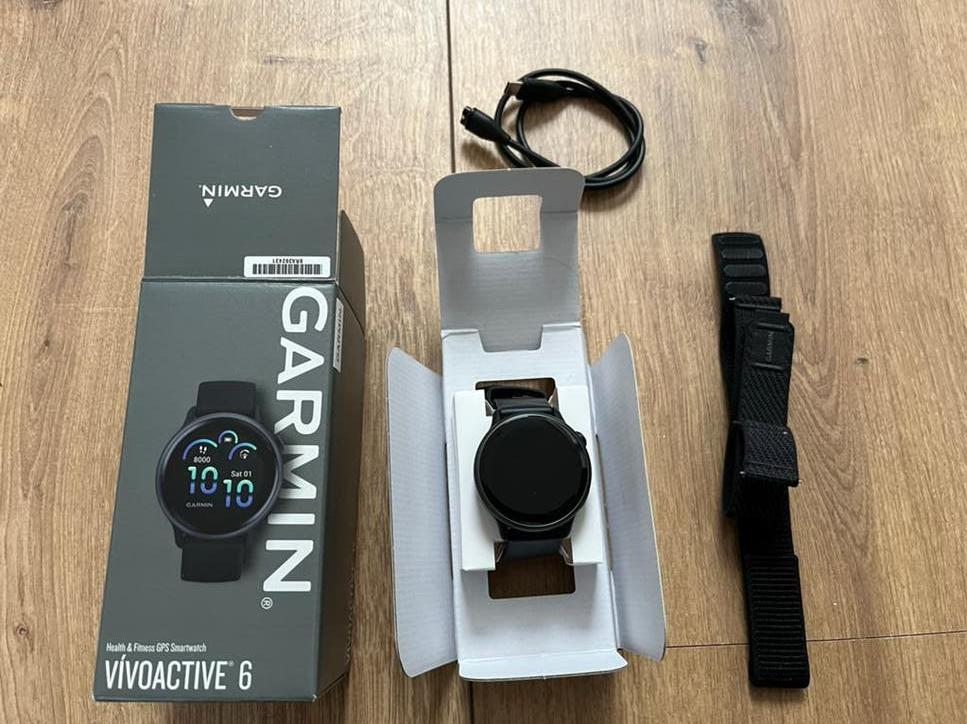 Garmin Vivoactive 6 Smartwatch - Nieuwstaat, Ophalen of Verzenden, Zo goed als nieuw, Zwart, Android