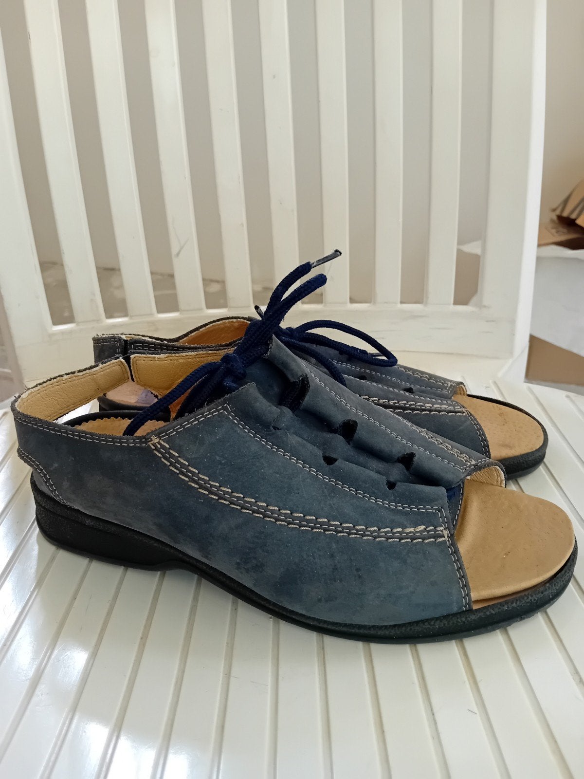 Eve&Adam open veterschoen blauw maat 39, Ophalen, Zo goed als nieuw, Blauw, Sneakers of Gympen