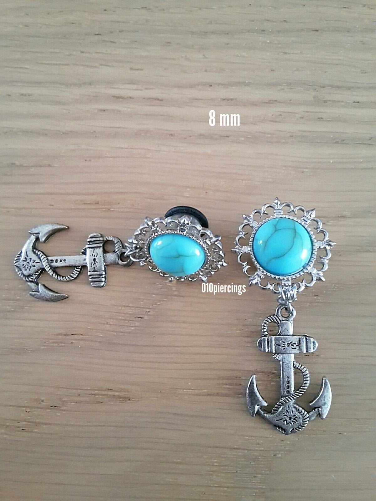 Nieuwe pluggen. Hanger anker. Staal. 8, 10, 12, 14, 16 mm., Ophalen of Verzenden, Zo goed als nieuw, Staal, Oor- of Traguspiercing