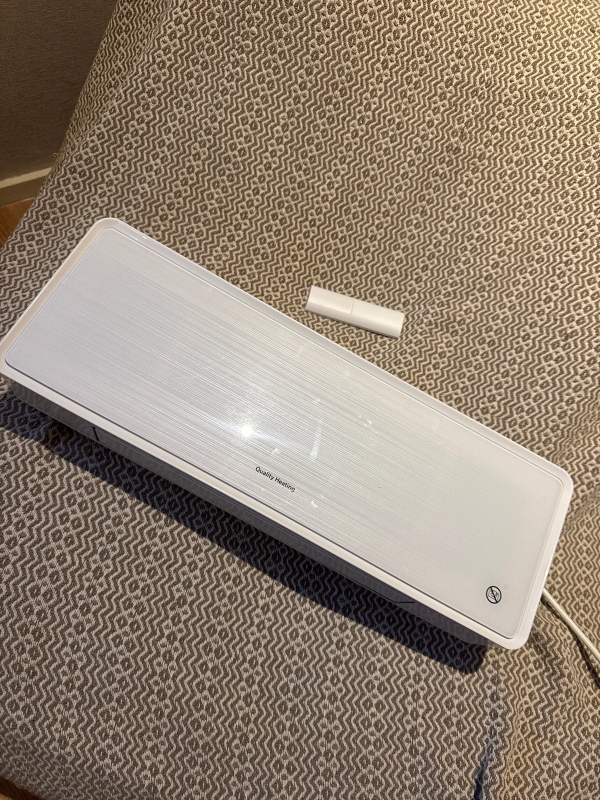 Quality Heating keramische verwarming met afstandsbediening, Minder dan 60 m³, 3 snelheden of meer, Ophalen of Verzenden, Zo goed als nieuw